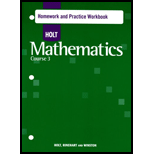 Mathematics Course 3, Grade 8 Homework and Practice Workbook