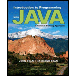 Introduction to Programming with Java: A Problem Solving Approach by John Dean - ISBN 9780073376066
