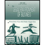 Legal Environment of Business, Study Guide Legal Environment of Business, Study Guide
