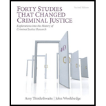 cover of Forty Studies that Changed Criminal Justice: Explorations into the History of Criminal Justice Research (2nd edition)