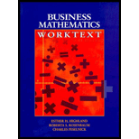 Business Mathematics Worktext Business Mathematics Worktext