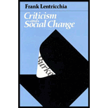 Criticism and Social Change Criticism and Social Change