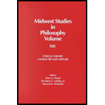 Midwest Studies in Philosophy : Ethical Theory : Character 