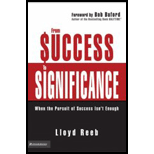 From Success to Significance : When the Pursuit of Success 