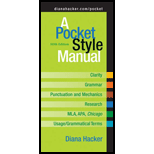 A Pocket Style Manual by Diana Hacker and Nancy Sommers (2014, Spiral) A Pocket Style Manual by Diana Hacker and Nancy Sommers (2014, Spiral)