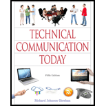 Cover of Technical Communication Today - Text 5TH 15 (ISBN 978-0321907981)