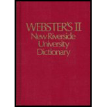 Webster's II New Riverside Univ. Dictionary