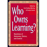 Who Owns Learning? : Questions of Autonomy, Choice, and 