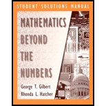 Mathematics Beyond the Numbers, Student Solutions Manual Mathematics Beyond the Numbers, Student Solutions Manual