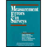 Measurement Errors in Surveys