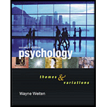 Psychology: Themes and Variations - With Charts - Package