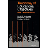 Taxonomy of Educational Objectives : Handbook 2 : Affective 