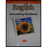 HM English Reteaching Workbook Grade 2