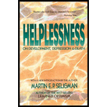 Helplessness : On Depression, Development, and Death