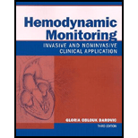 cover of Hemodynamic Monitoring: Invasive and Noninvasive Clinical Application (3rd edition)