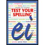 Test Your Spelling Test Your Spelling