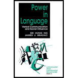 Power in Language : Verbal Communication and Social 