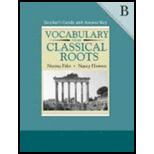 Vocabulary from Classical Roots B - Teacher's Guide/Answer 