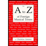 A to Z of Foreign Musical Terms : From Adagio to Zierlich a 