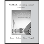 Workbook/Laboratory Manual to accompany Vis-&#224;-vis