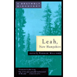 Leah, New Hampshire : The Collected Stories of Thomas Williams Leah, New Hampshire : The Collected Stories of Thomas Williams