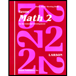 Saxon Math 2 Homeschool Student's Meeting Book 1st Edition