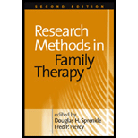 Research Methods in Family Therapy by Douglas H. Sprenkle and Fred P.  Eds. Piercy - ISBN 9781572309609