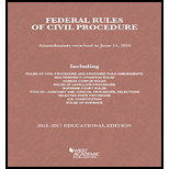 Federal Rules of Civ., 2016-17, Educ.Ed