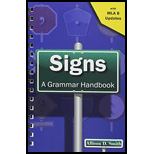 Signs A Grammar Handbook   With MLA 8 Updates 16 Edition, by Allison D Smith - ISBN 9781680363050