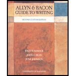 Allyn and Bacon Guide to Writing