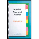 Master Student Planner 2009-2010