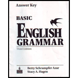 Basic English Grammar - Answer Key