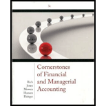 Cornerstones Managerial Accounting 3Rd Edition Solutions Manual