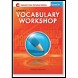 Vocabulary Workshop Enriched Edition Level C