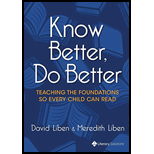 Know Better Do Better 19 Edition, by Meredith Liben and David Liben - ISBN 9781943920693