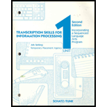 Transcription Skills for Information Processing, I