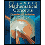 Merrill Advanced Mathematics Concepts  Precalculus With Application