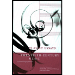 Classic Essays on Twentieth Century Music  A Continuing Symposium