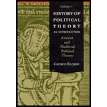 History of Political Theory  An Introduction to Ancient and Medieval Political Theory, Volume 1