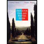 French for Oral and Written Review 5TH 93 Edition, by Charles Carlut - ISBN 9780030758997