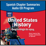 United States History Chapter Summ. CD (Spanish )