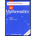 Holt Mathematics Texas Lab Manual Course 2 - Holt rinehart