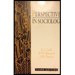 Perspectives in Sociology -  E. C. Duff, Paperback