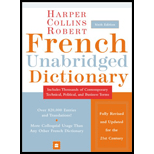 Harper Collins Robert French Unabridged Dictionary