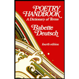 Poetry Handbook: A Dictionary of Terms by Babette Deutsch - ISBN 9780064635486