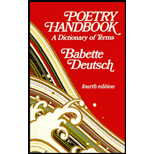 cover of Poetry Handbook: A Dictionary of Terms (4TH 74)