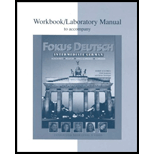 Fokus Deutsch Intermediate German   Workbook / Laboratory Manual