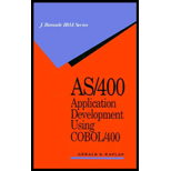 AS/400 Application Development Using COBOL/400