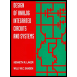 Design of Analog Integrated Circuits and Systems