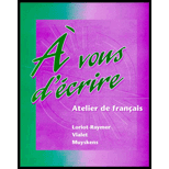 A Vous Decrire  Atelier de francais, Student Edition